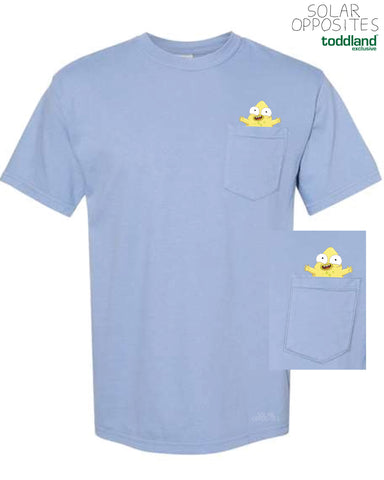 Solar Opposites - Pocket Pupa Tee - Light Blue