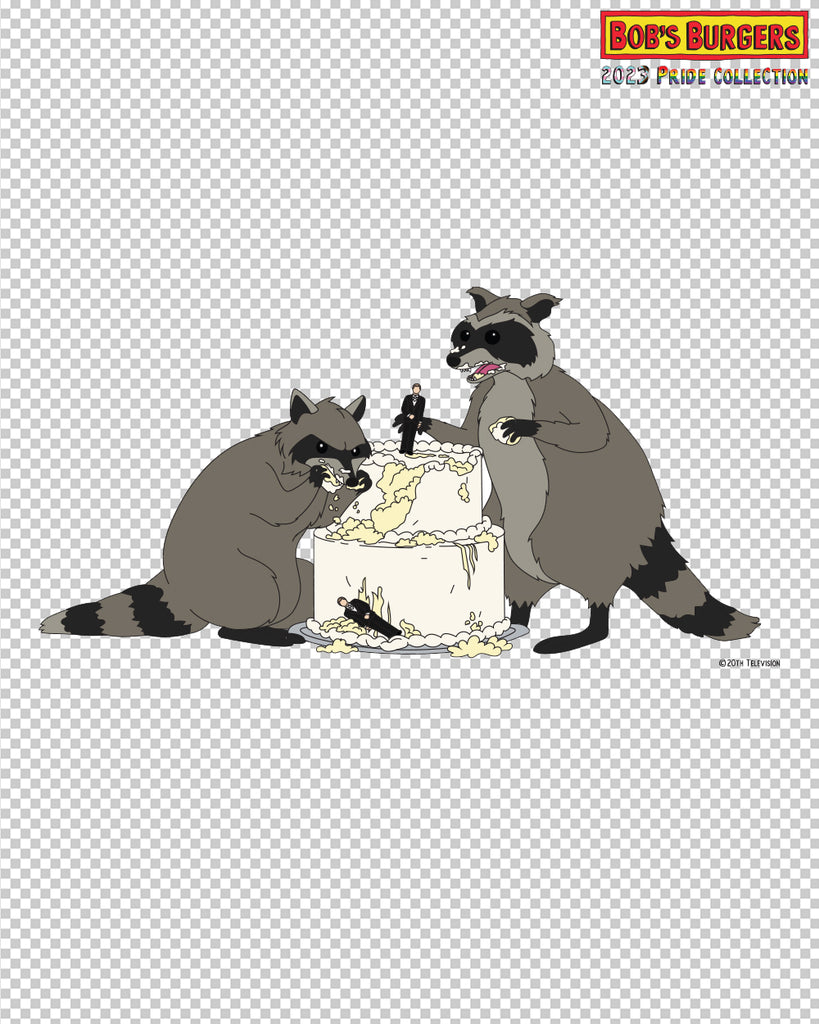 Bob's Burgers - They Got Married clear die cut sticker