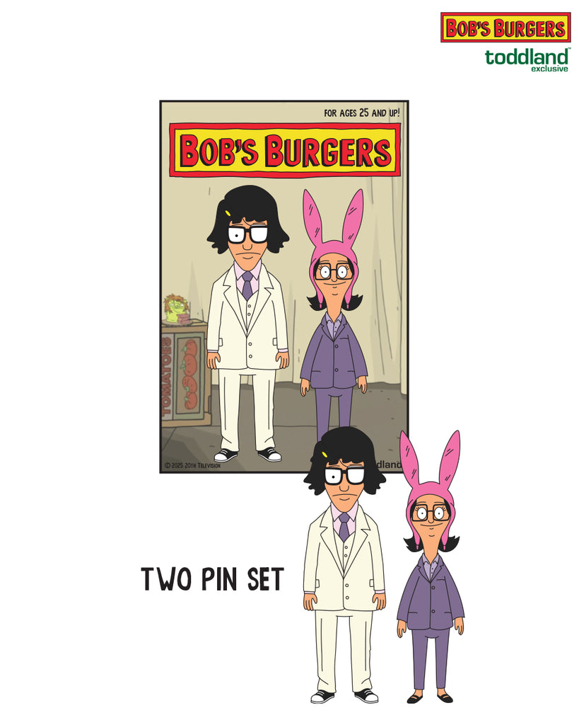 Bob's Burgers - Tina/Louise Fischoeder - 2 pack - hard enamel pins