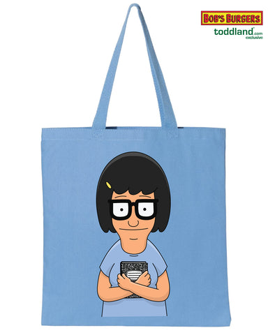 Bob's Burgers - Tina heavy canvas grocery tote - Light Blue