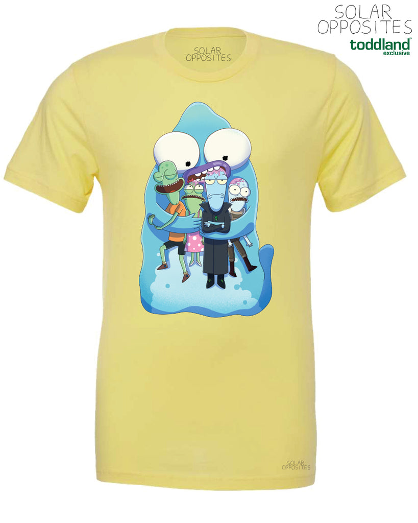 Solar Opposites - Pupa Hug Tee - Cornsilk Yellow