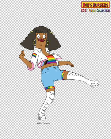 Bob's Burgers Pride - Marshmallow clear die cut sticker