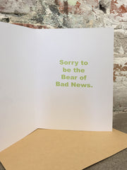 Bear of Bad News Ha Ha Holiday Card