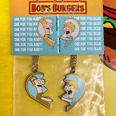 Bob's Burgers Andy&Ollie BFF necklaces