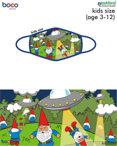 Gnome on the Range KIDS face mask