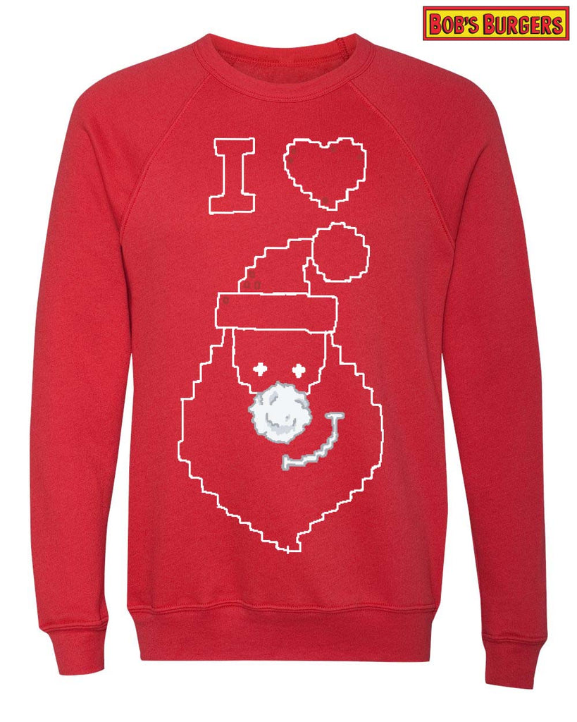Bobs Burgers - Teddy's Santa Sweatshirt - red