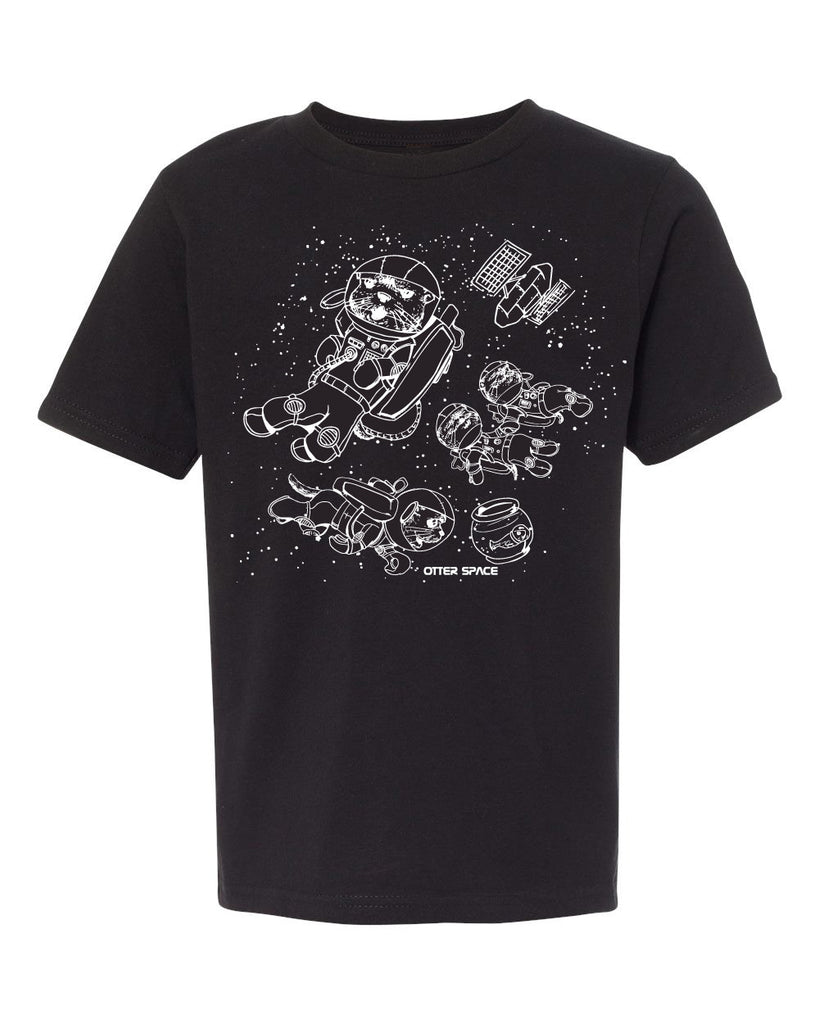 otter space tee - black - (youth) (CURRENTLY SOLD OUT)